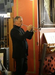 Martin Schmelcher an der Trompete